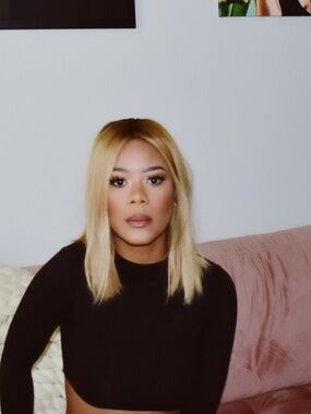 Blonde Long Bob Human Hair Closure Wig